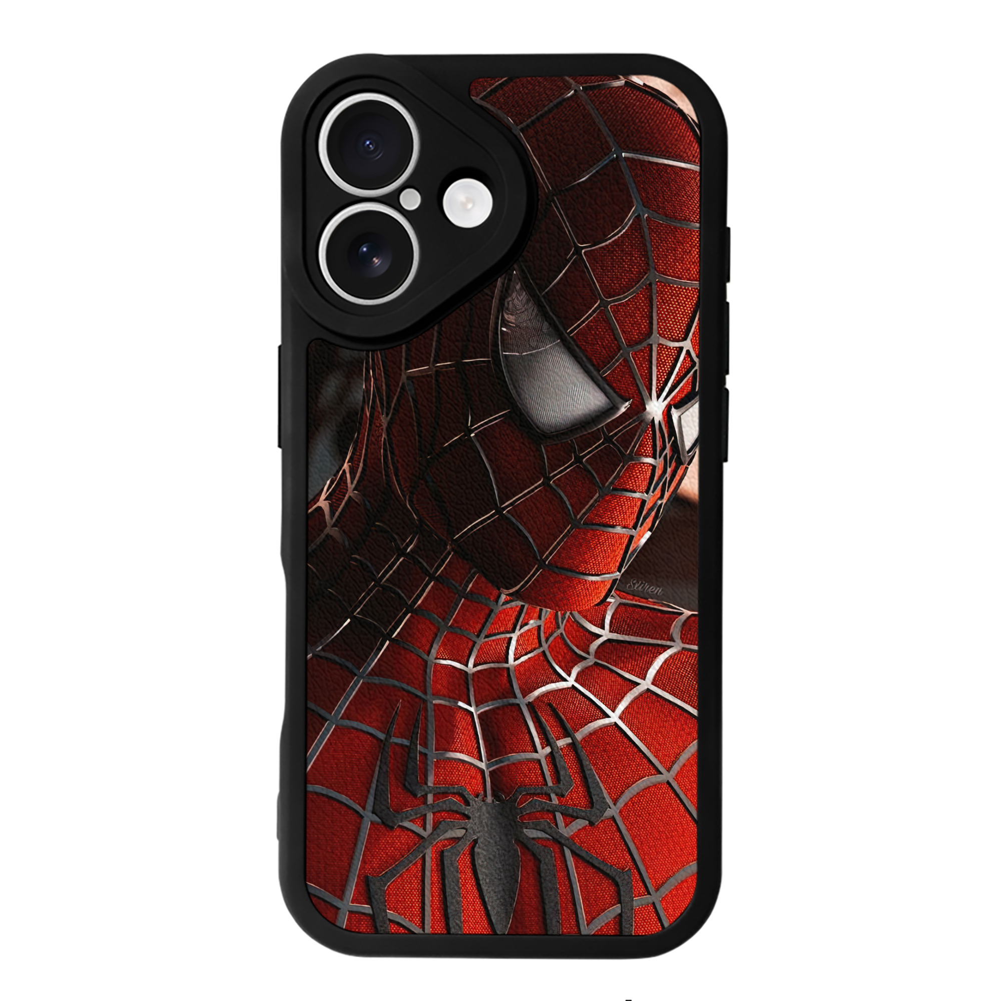 Spider Man スパイダーマン 【iPhone 16シリーズ対応】シリコンスマホケース（レザー調） 材質：シリコン